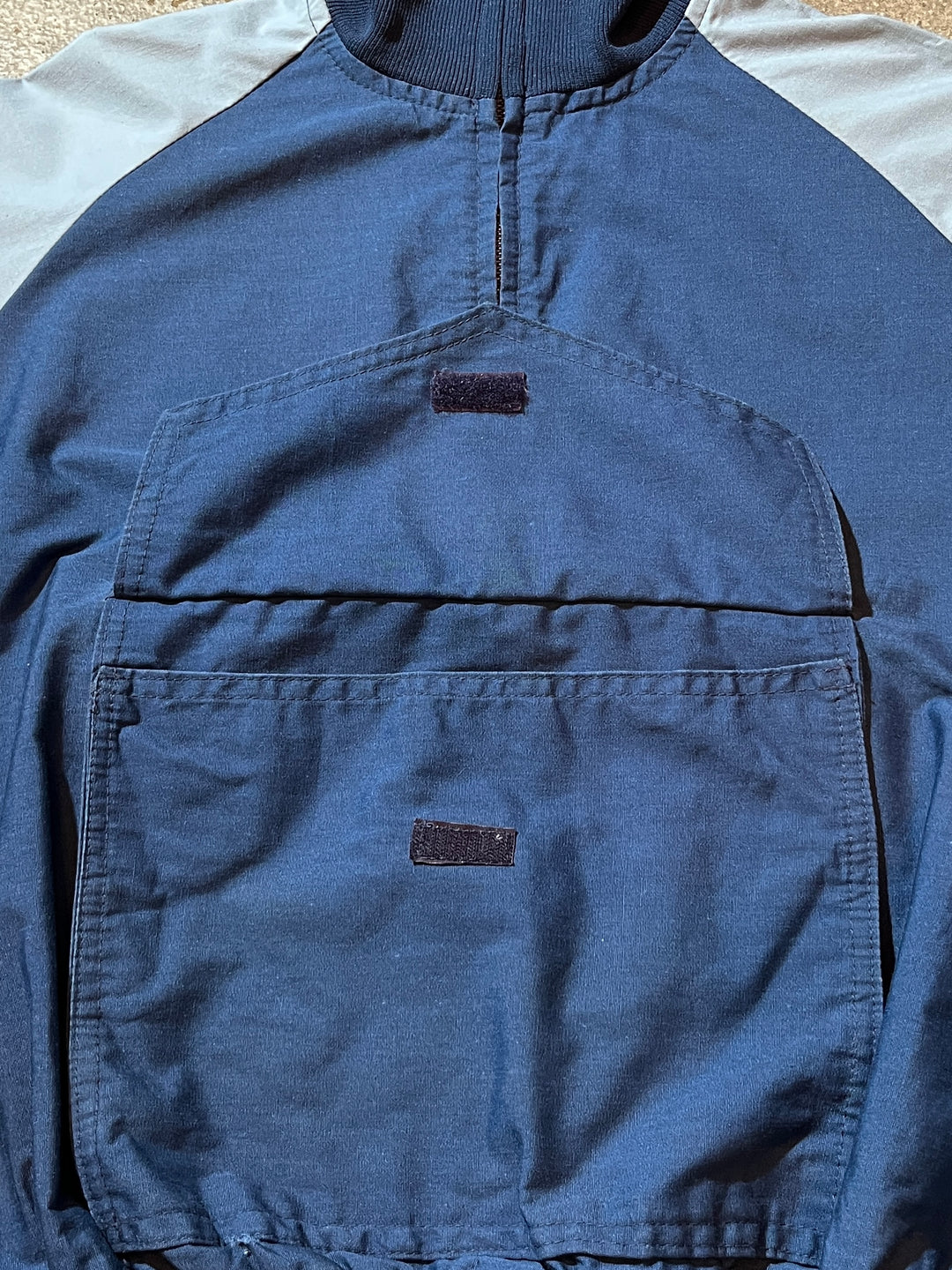 1970s bicolor half zip pullover