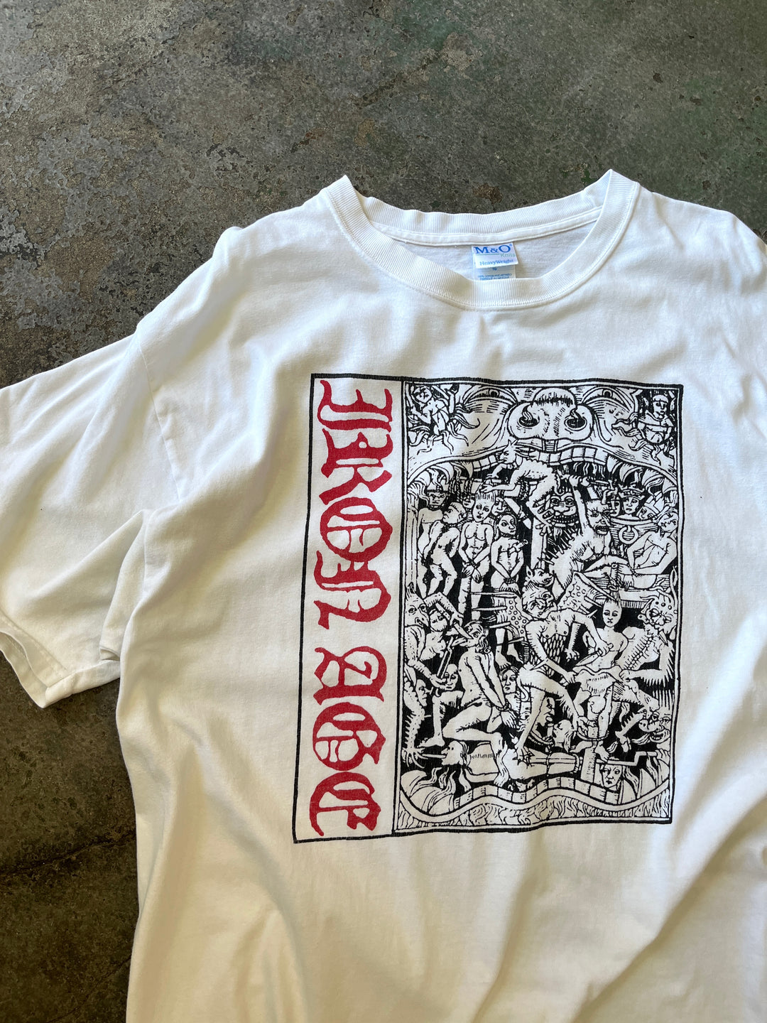 1990s "IRON AGE" graphic T-shirt