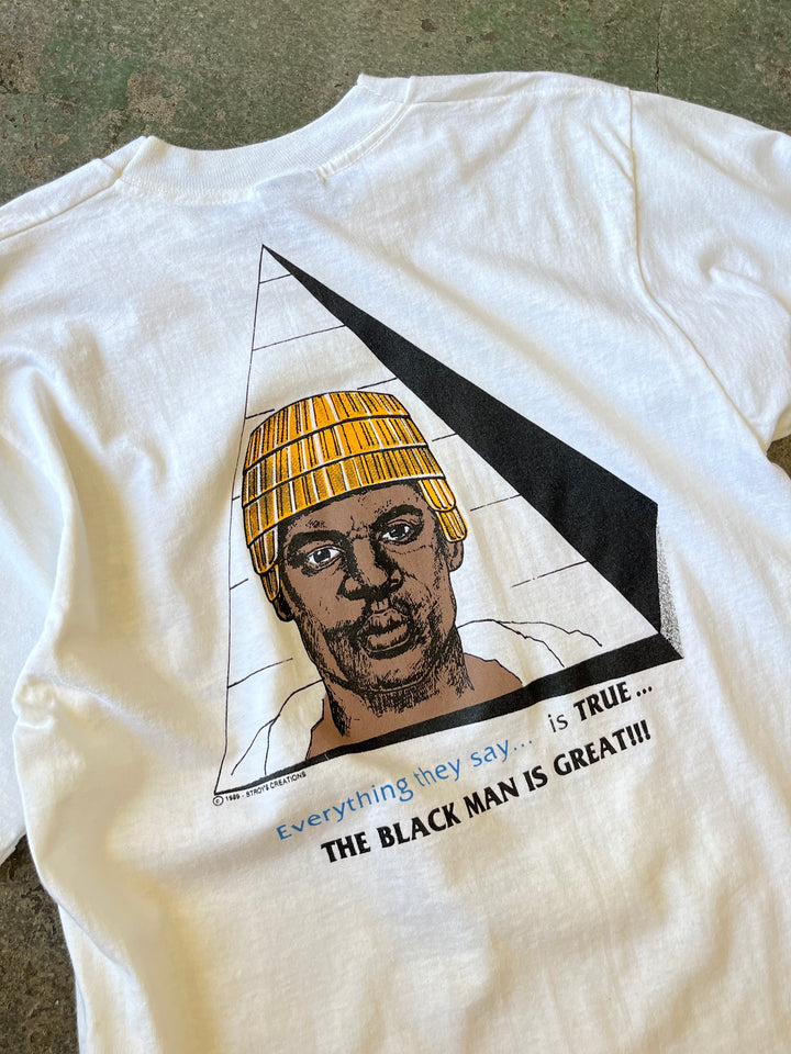1980s USA made The Black Man both sides graphic T-shirt
