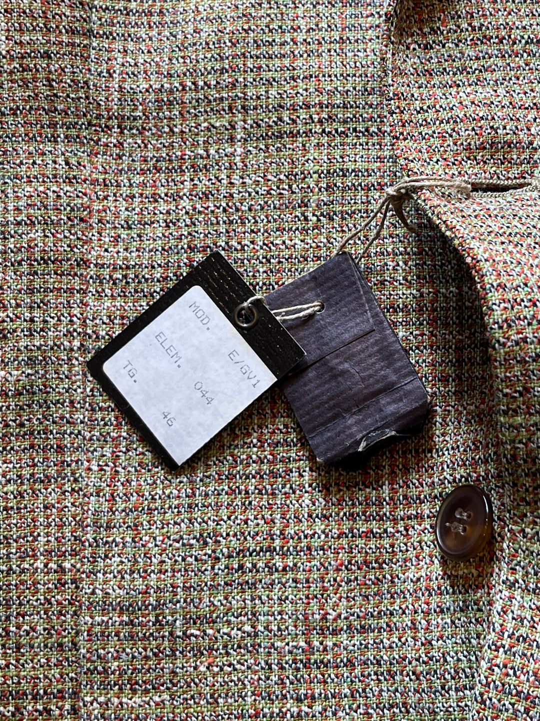 1970s ITALY made mixed-color tailored jacket