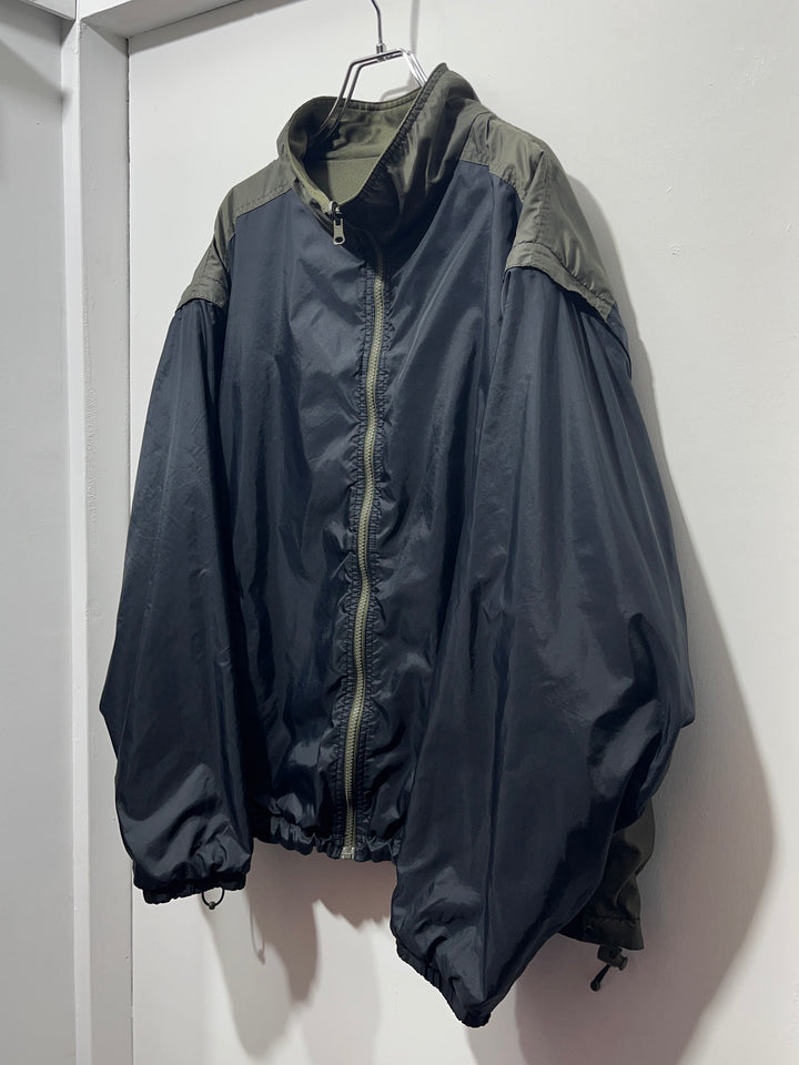1990s olive × black reversible 3way track jacket
