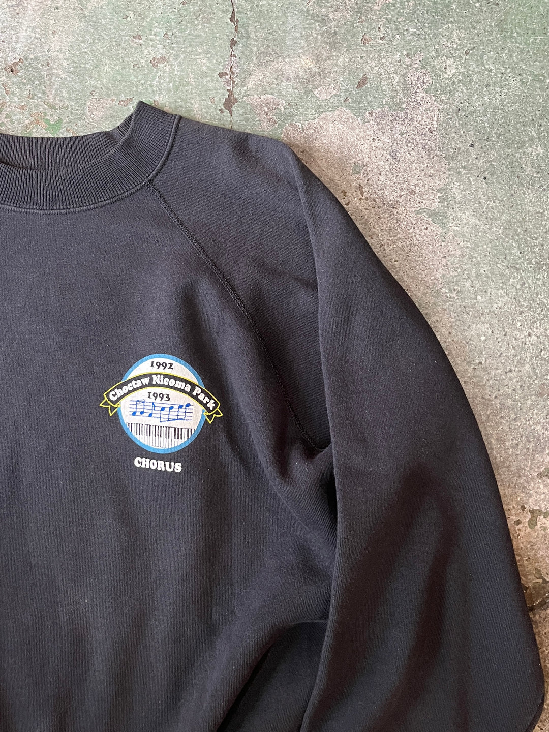 1990s Choctaw chorus piano graphic sweatshirt