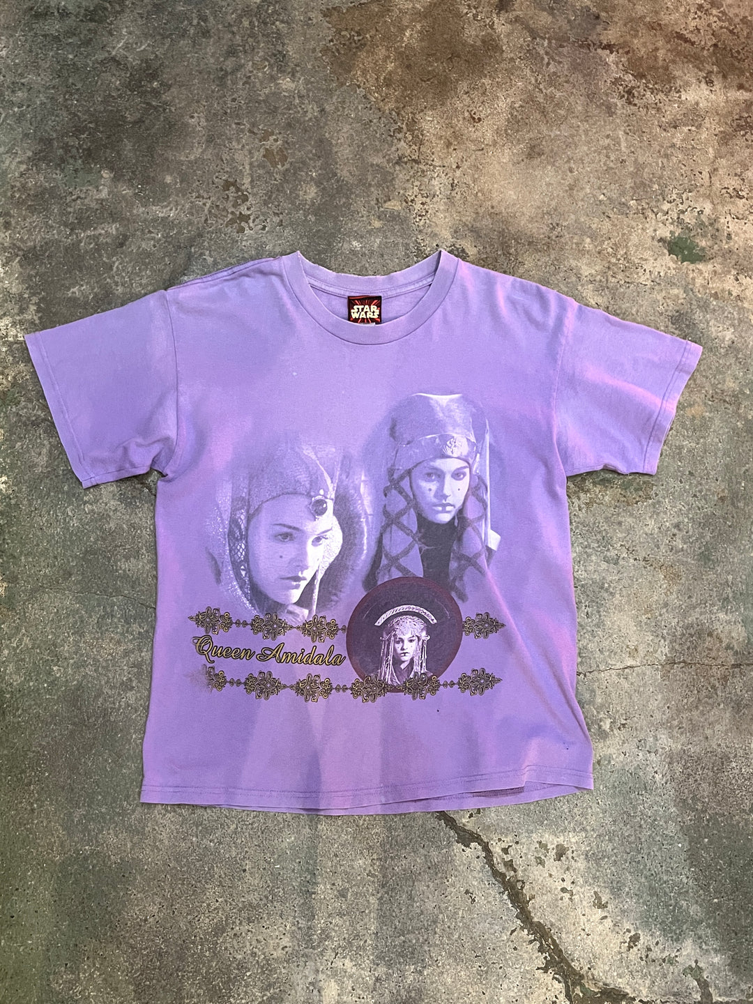 1990s "STAR WARS" official Queen Amidala T-shirt