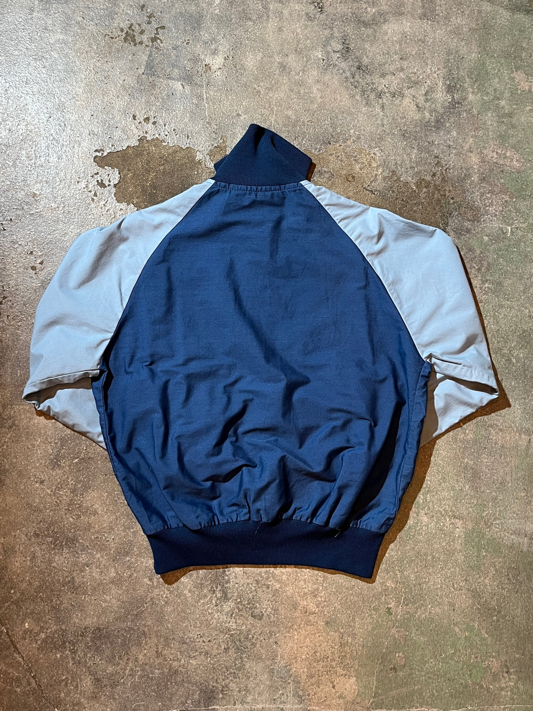 1970s bicolor half zip pullover
