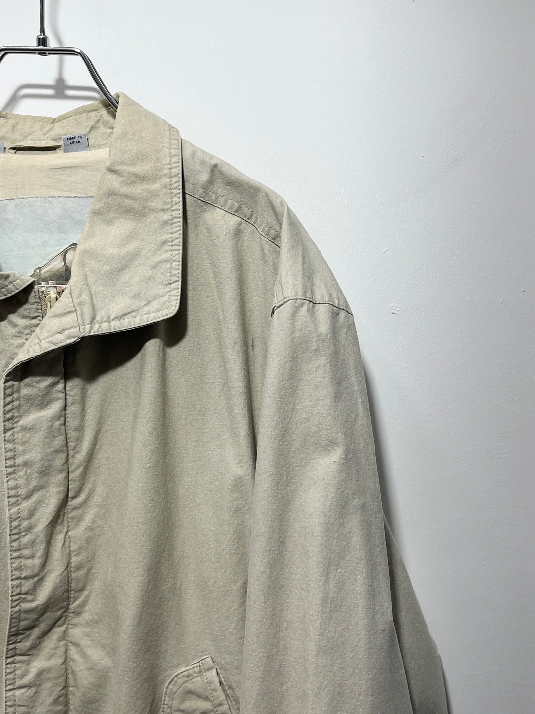 1990s sand beige harrington jacket