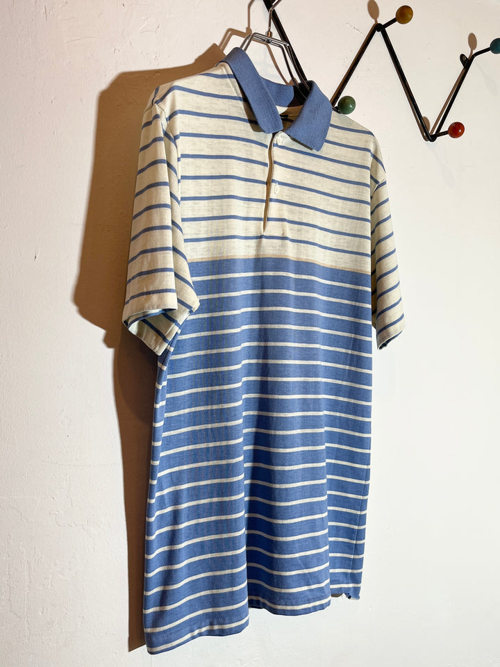 1980s USA made "Jantzen" horizontal stripe s/s polo