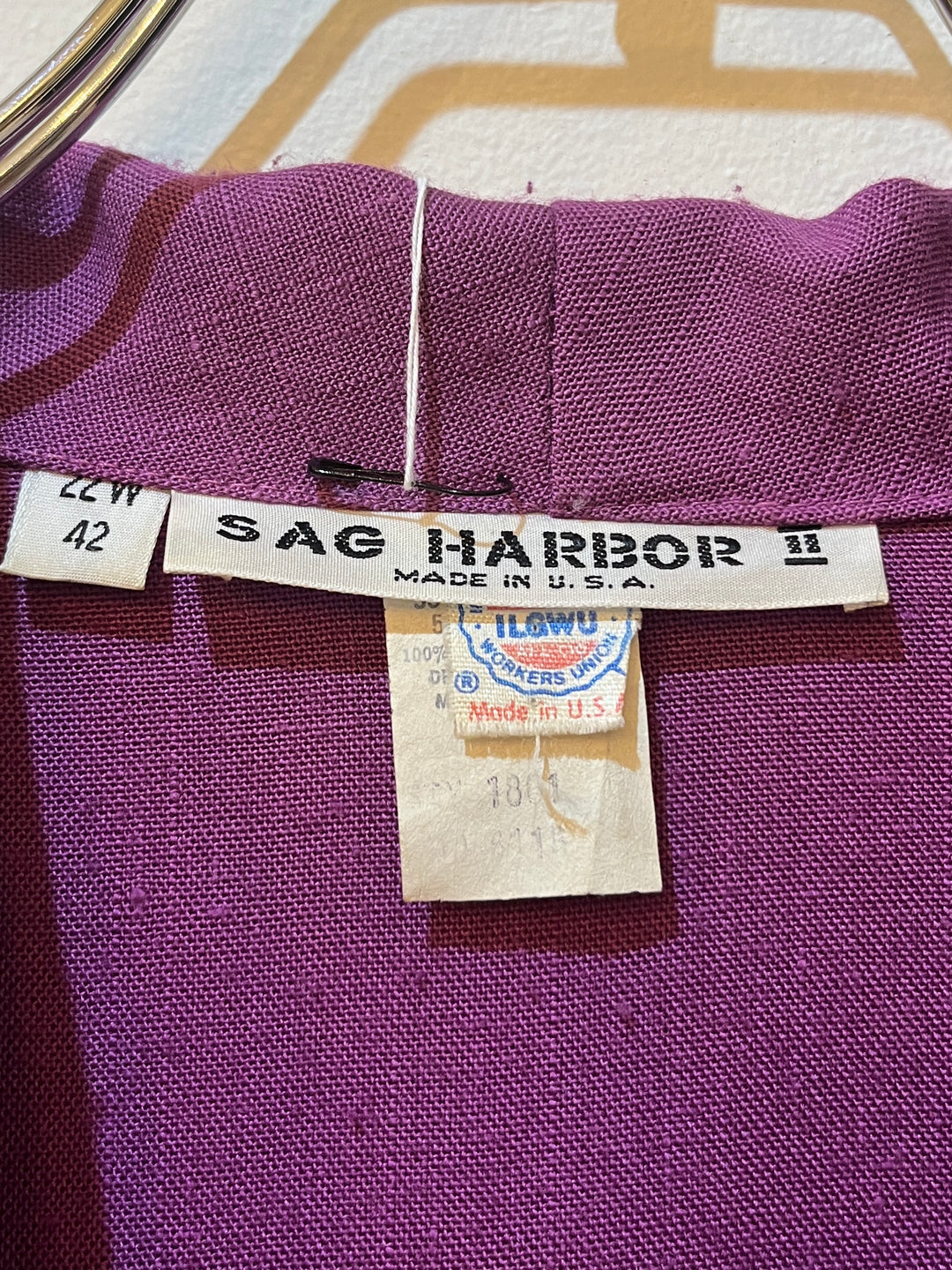 1970s USA made purple tailored jacket