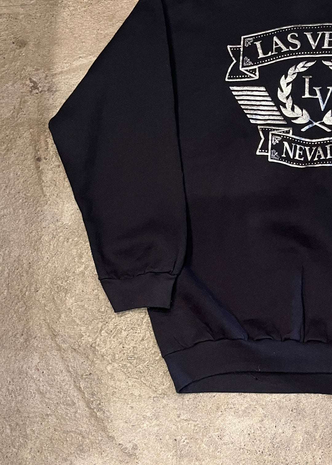 1990s Las Vegas silver puff print sweatshirt