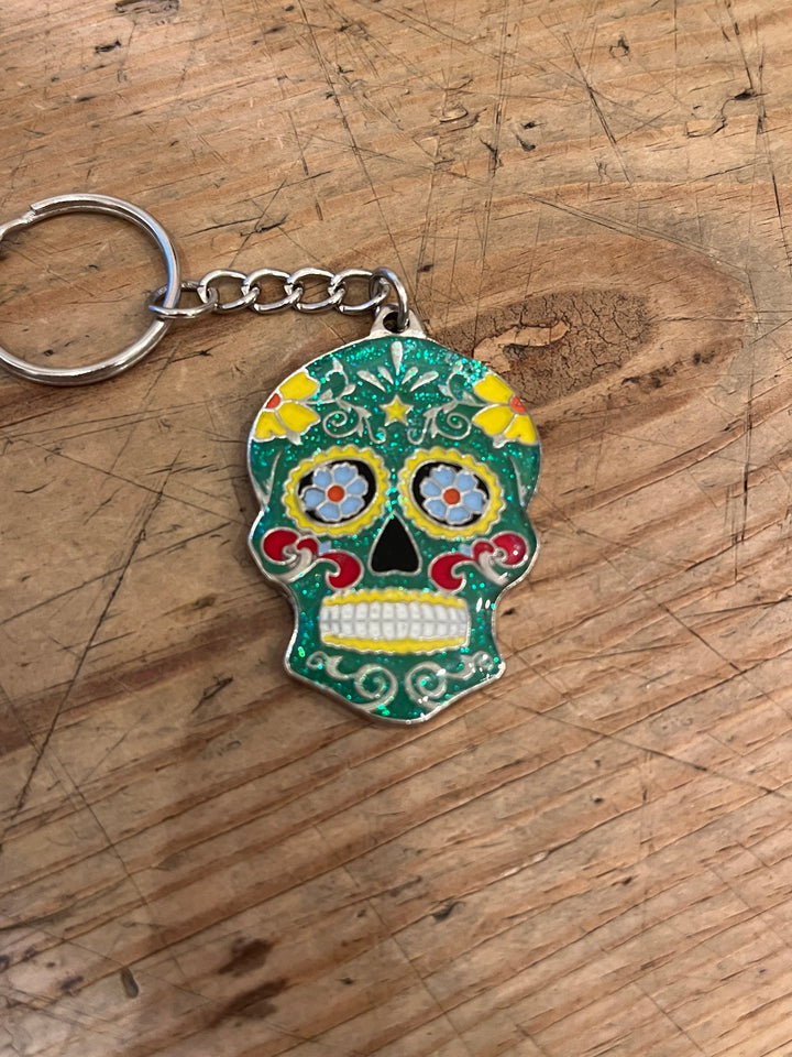 Dia de los Muertos Calavera keychain