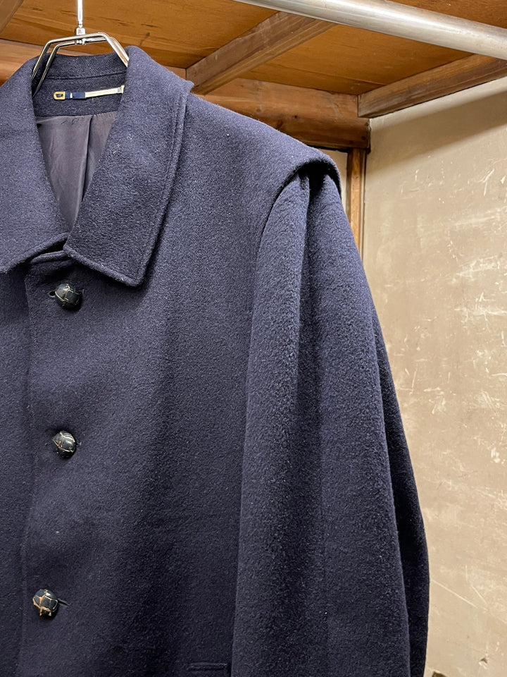 1980-90s Austrian made navy loden wool coat