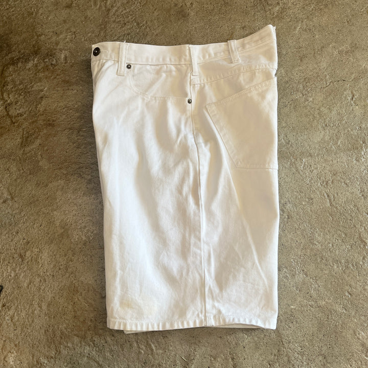 1990s "Timberland" white denim shorts