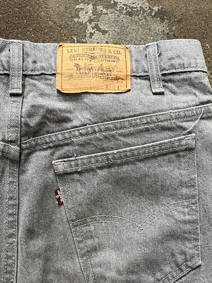 1980s "Levi's" 509 gray denim pants w34