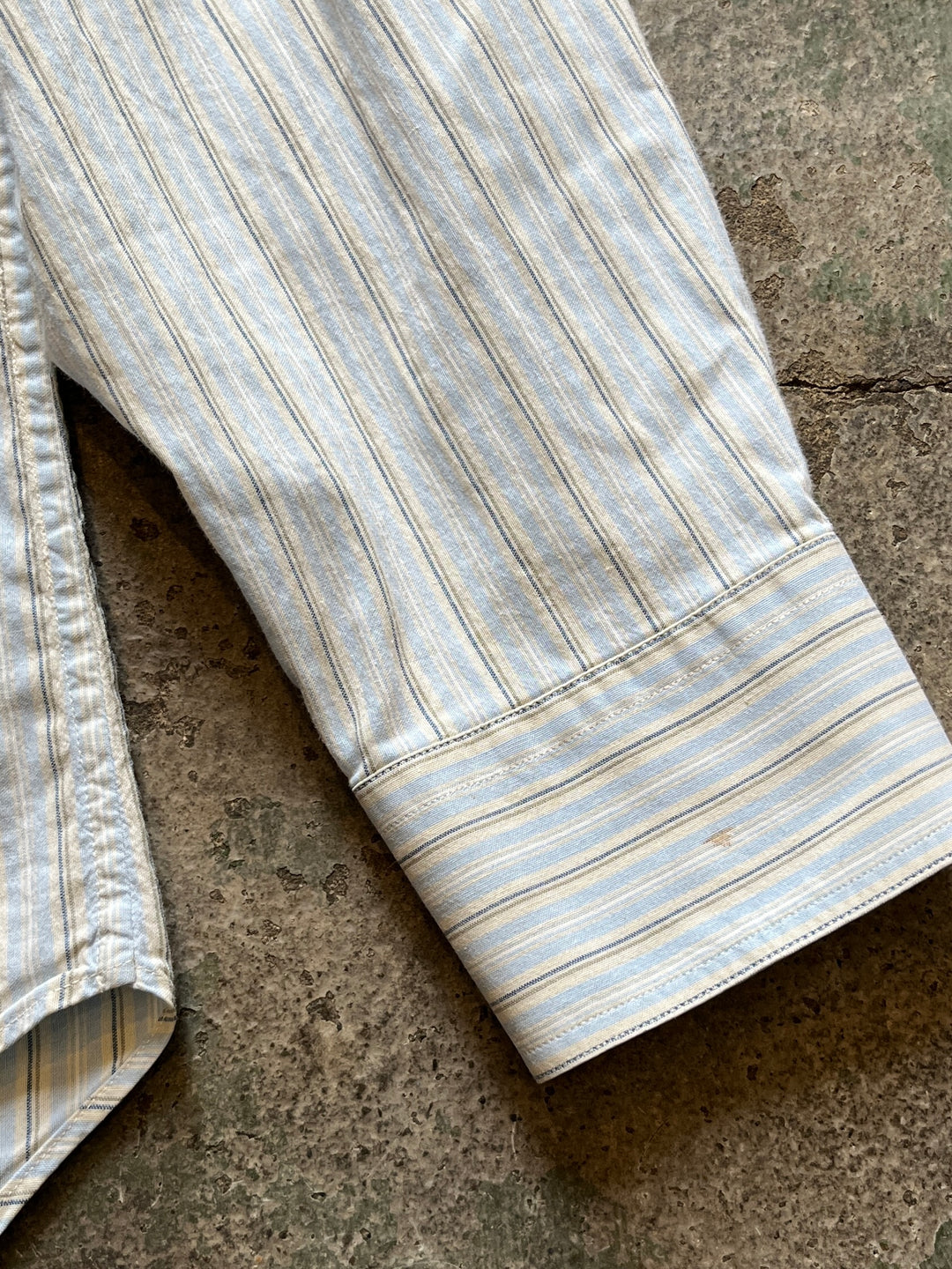 1990s ITALY made "GIORGIO ARMANI" stripe L/S shirt