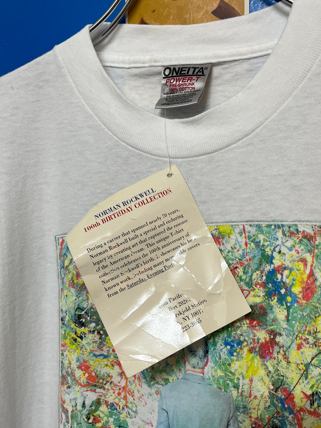 1990s "Norman Rockwell" art T-shirt deadstock