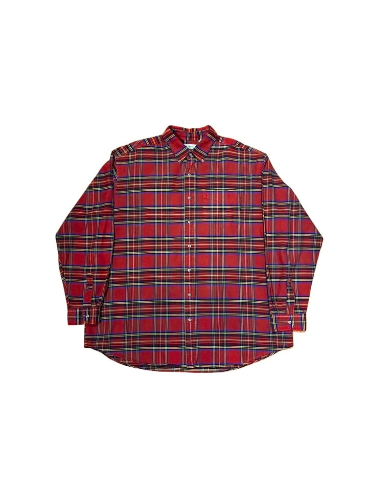 "L.L.Bean" tartan checked B.D shirt