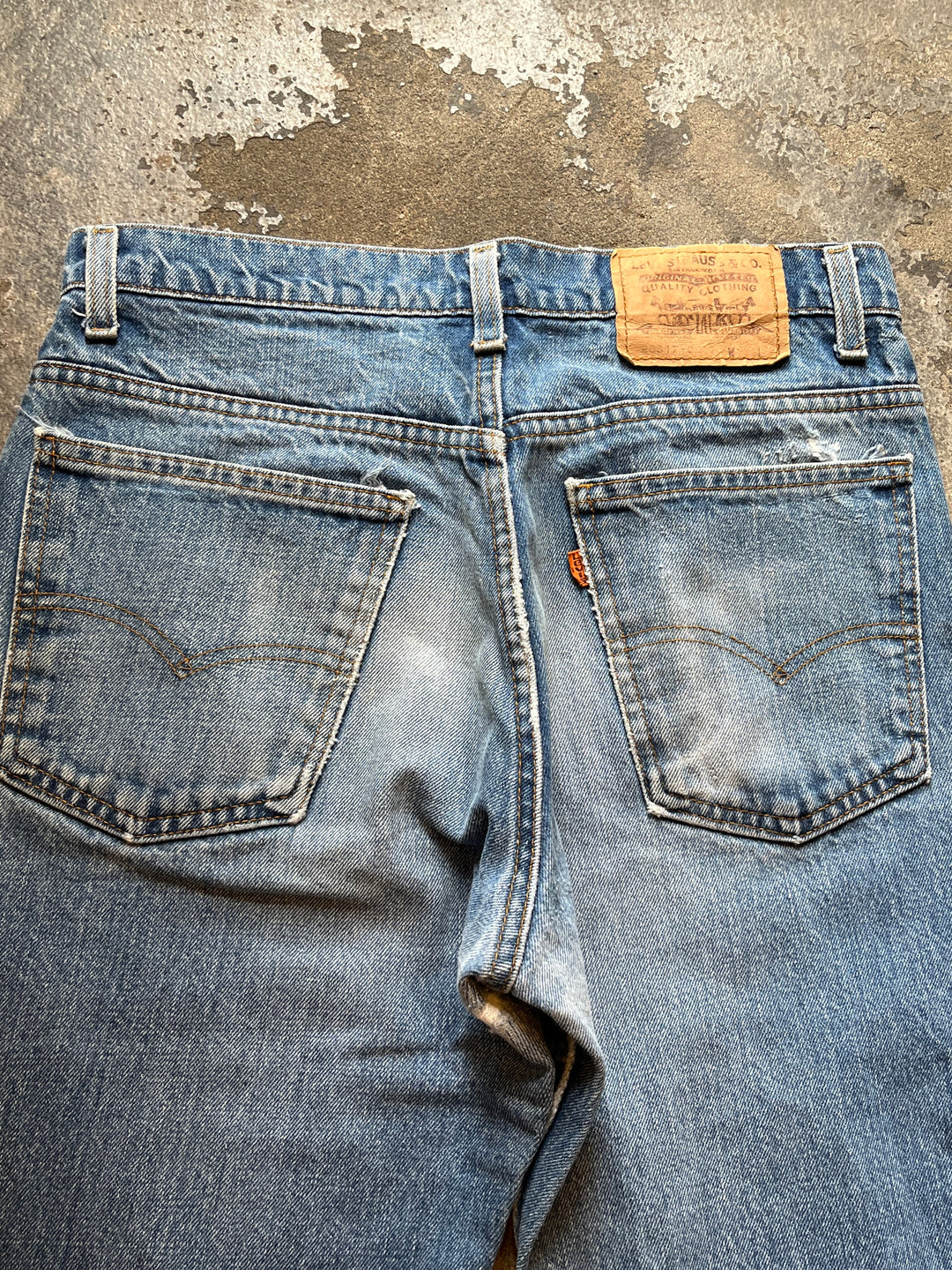1980s "Levi's" 517 bootcut denim pants 32×32