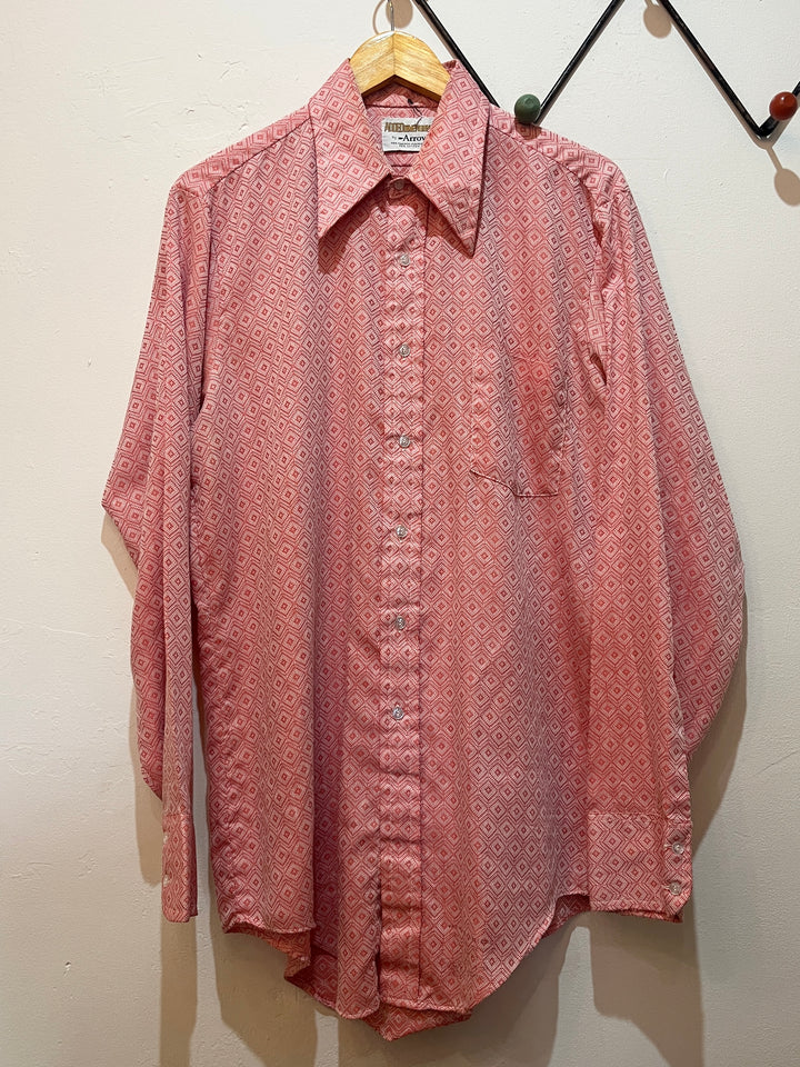 1970s "Arrow" total pattern shirt