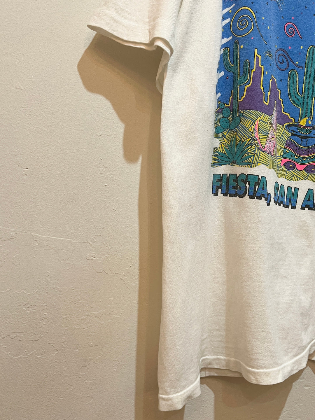 1990s fiesta print T-shirt