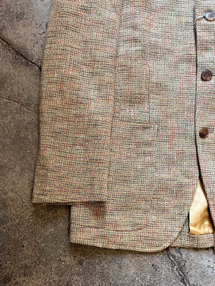 1970s ITALY made mixed-color tailored jacket