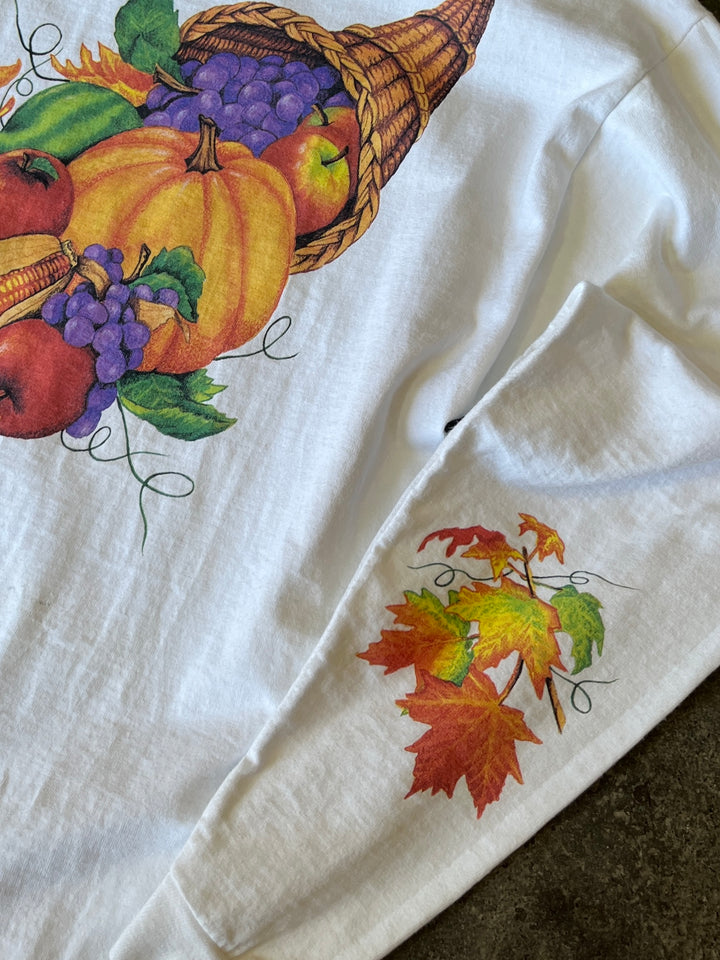 1990s USA made harvest graphic L/S T-shirt