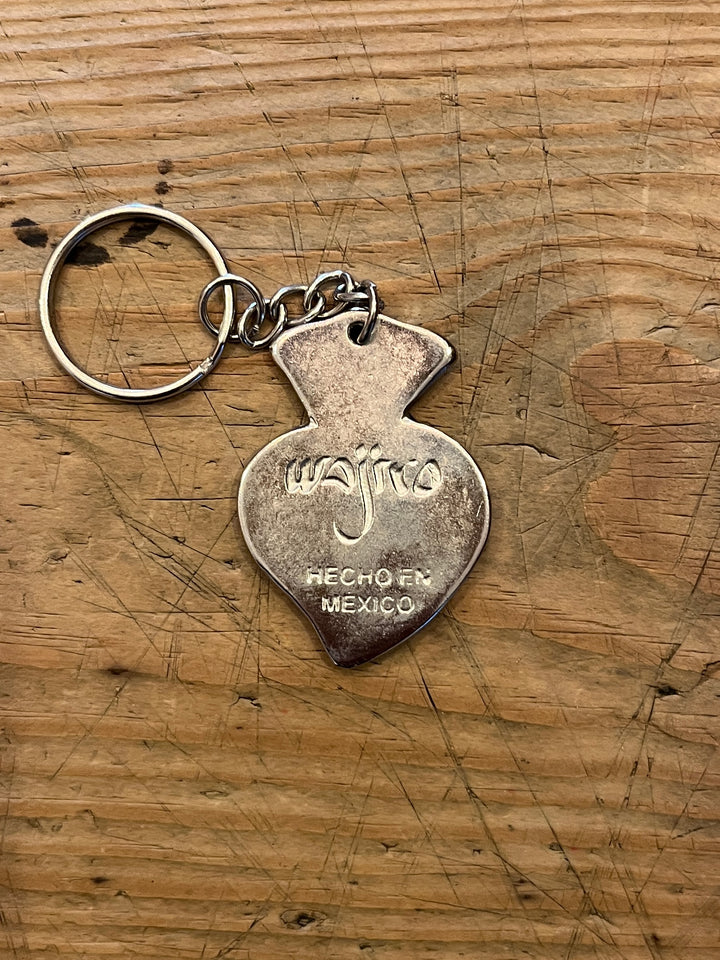Milagro heart charm keychain