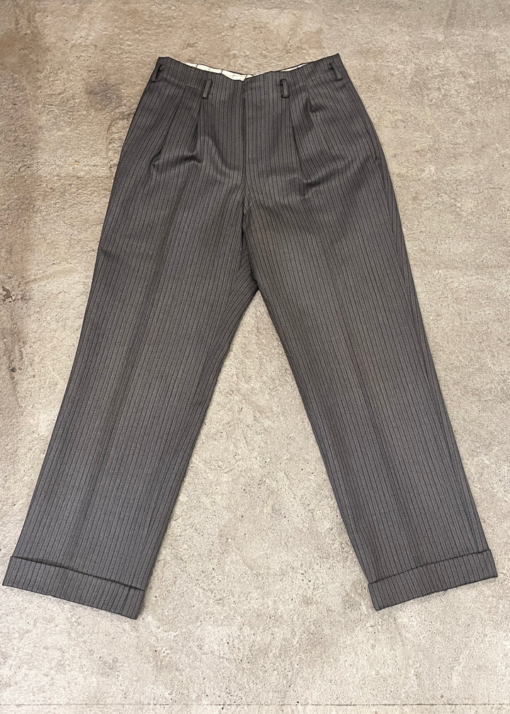 1960s gray stripe slacks