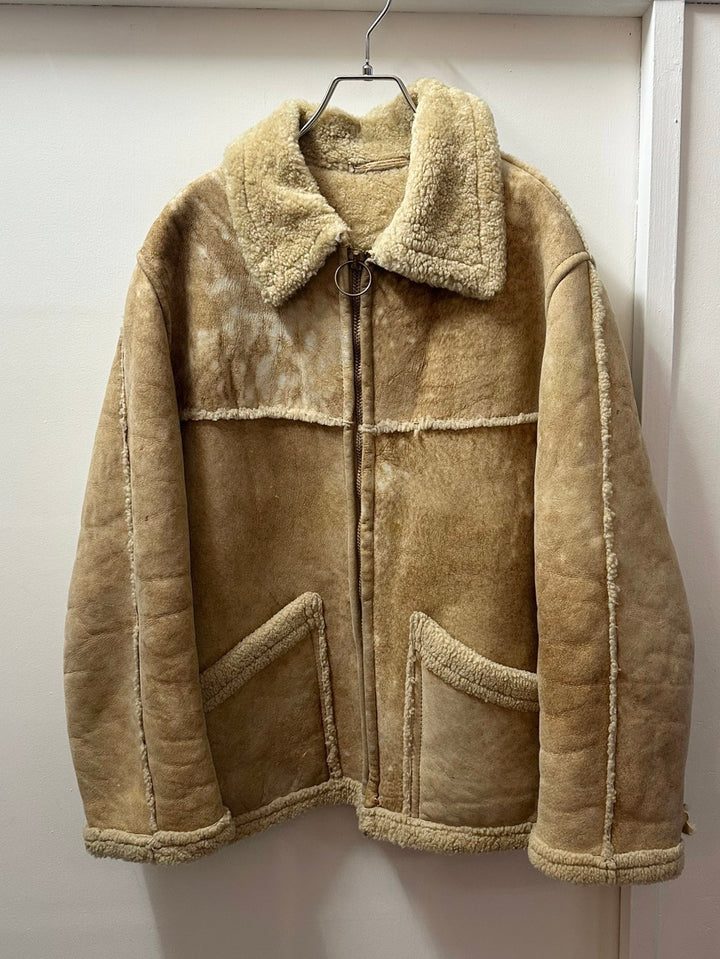 1960-70s "Wool Rich" mottled fade mouton jacket