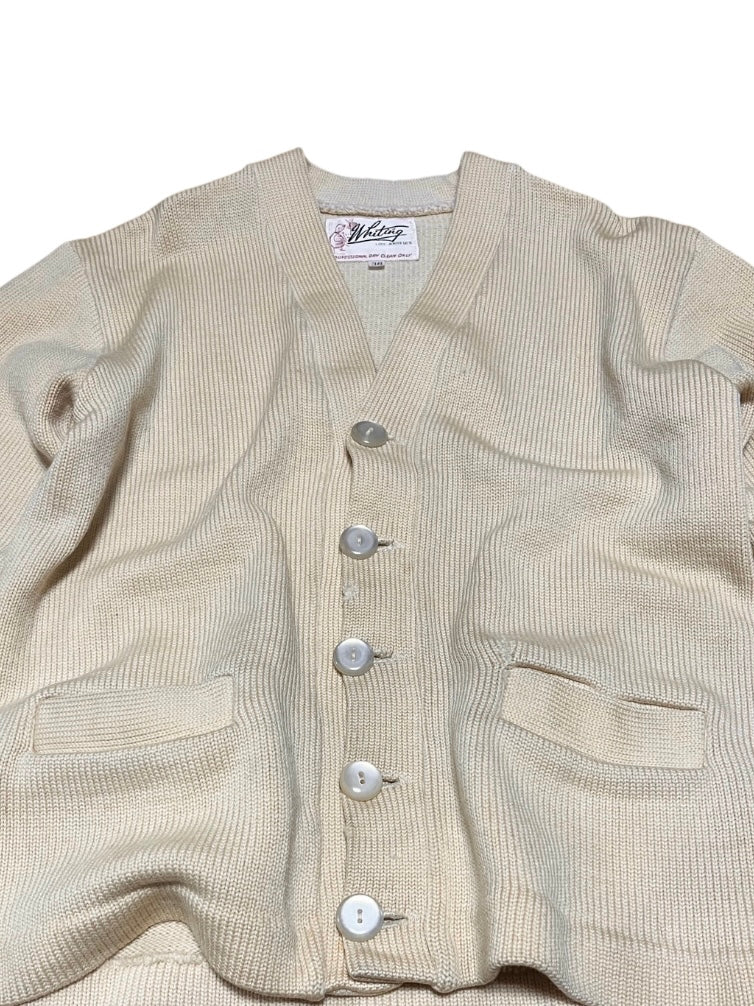 1950-60s vintage beige cardigan