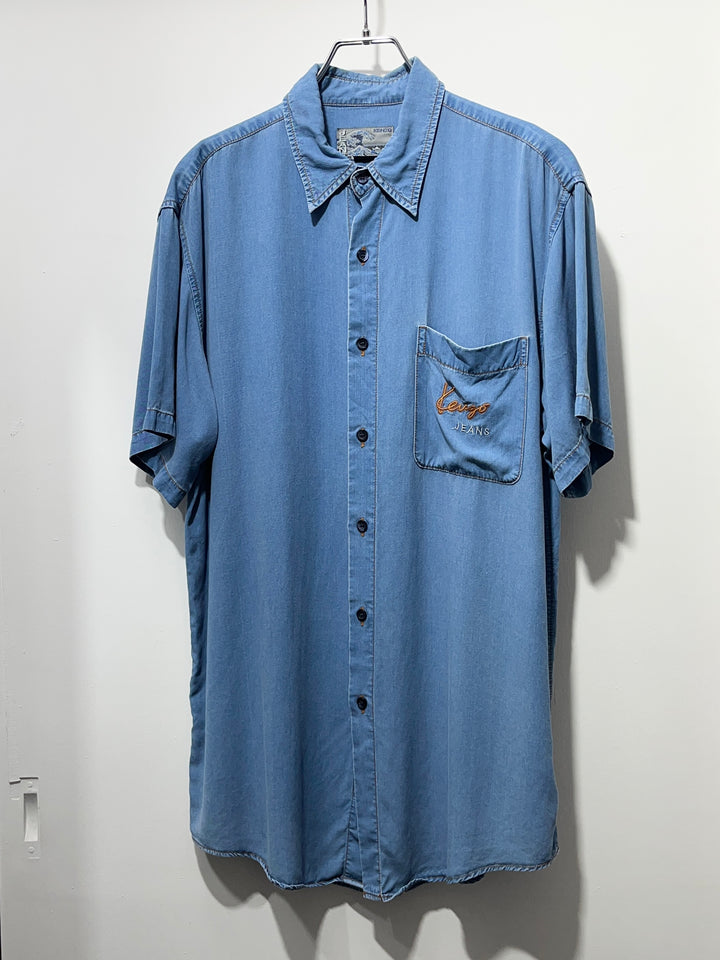 1980-90s "KENZO JEANS" chambray style s/s shirt
