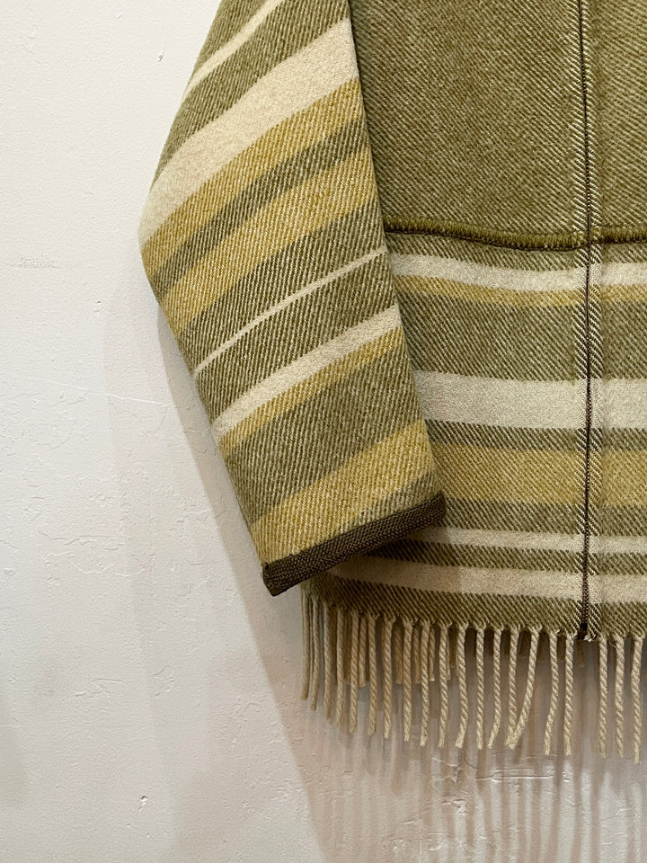 1960s Norway made "LAPP LANDER" fringe wool jacket