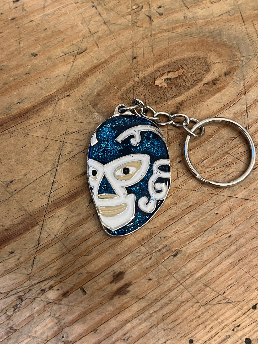 Lucha Libre mask keychain