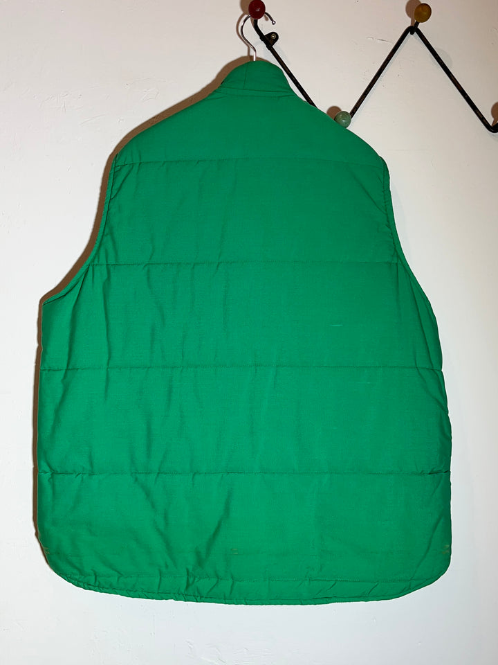 1970-80s vivid green vest