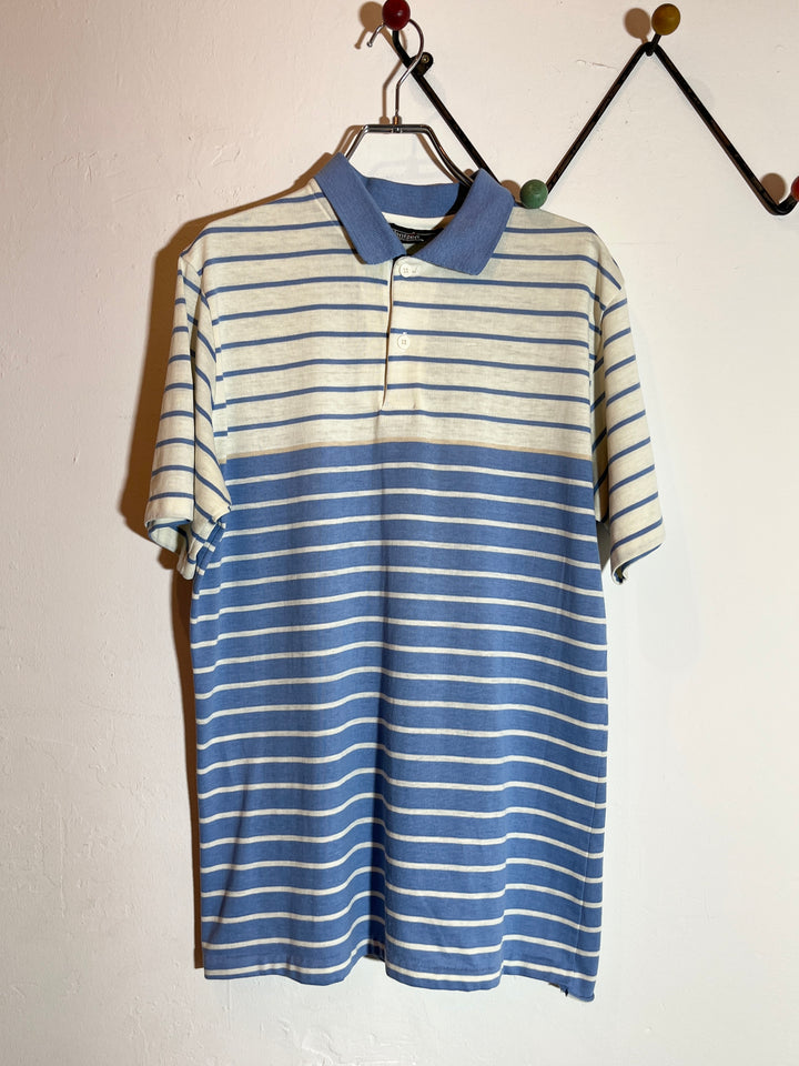 1980s USA made "Jantzen" horizontal stripe s/s polo