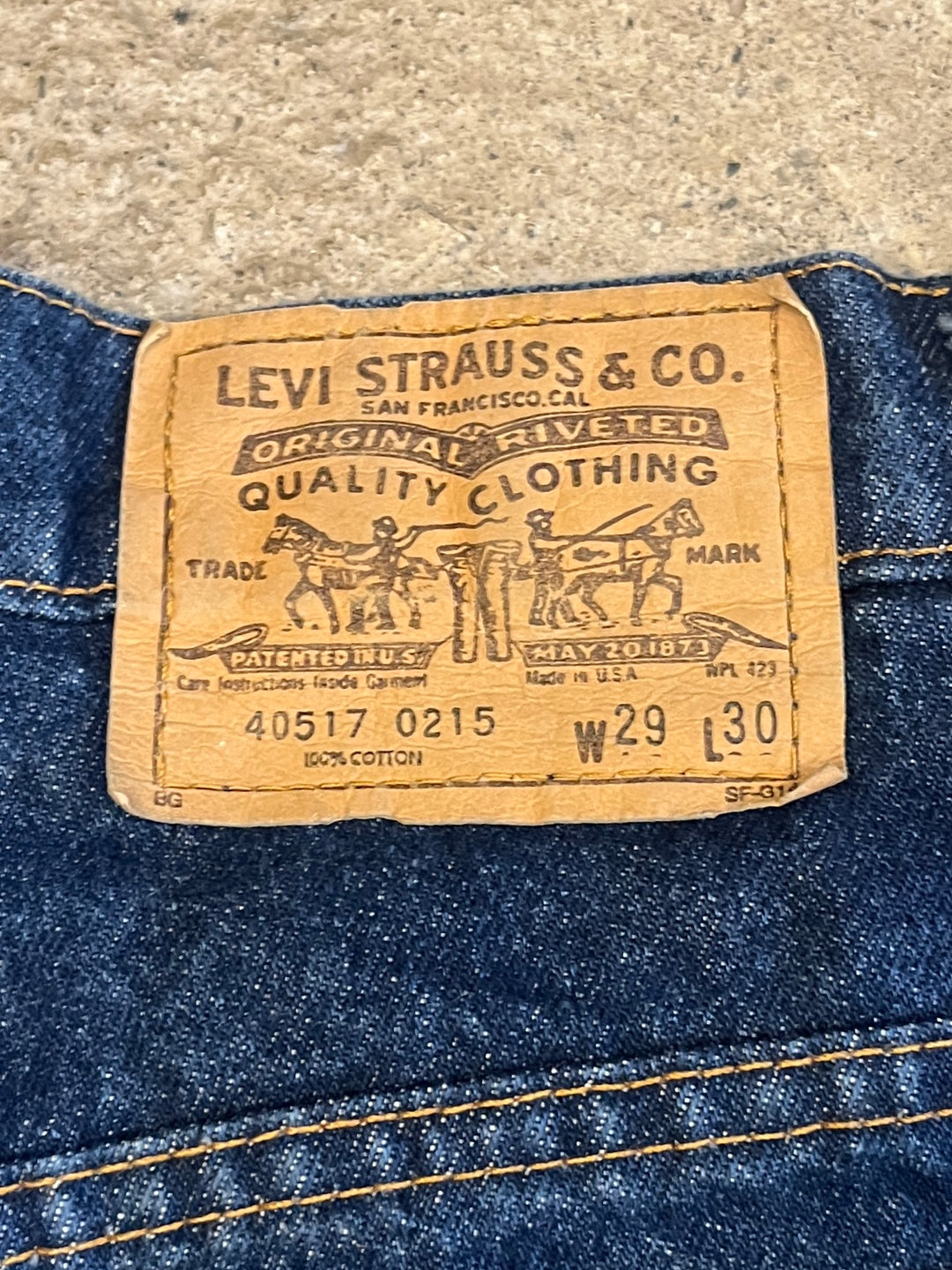 1980s USA made "Levi's" 517 denim pants