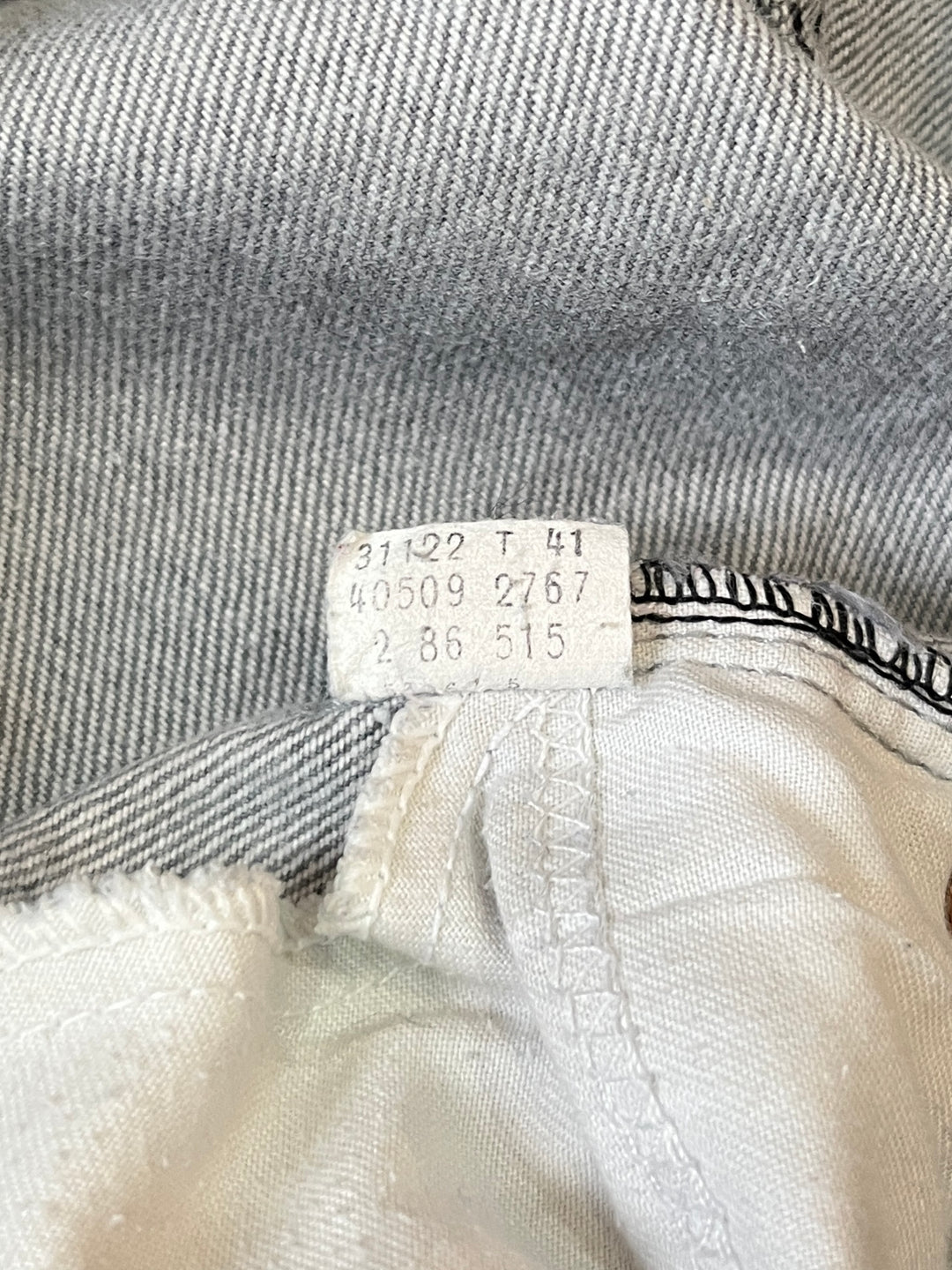 1980s "Levi's" 509 gray denim pants w34