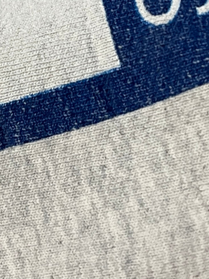 1990s USA made flag logo palody print sweatshirt