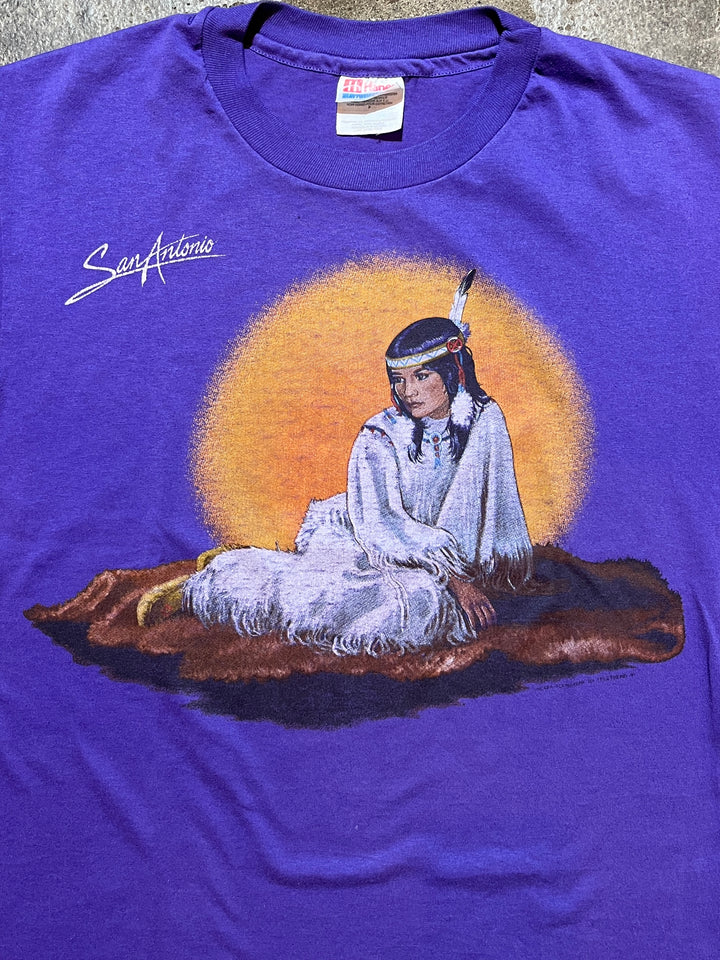 1990s SanAntonio indian art T-shirt