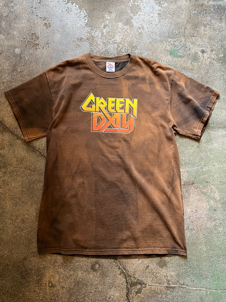 2000s "GREEN DAY" super faded Warning tour T-shirt