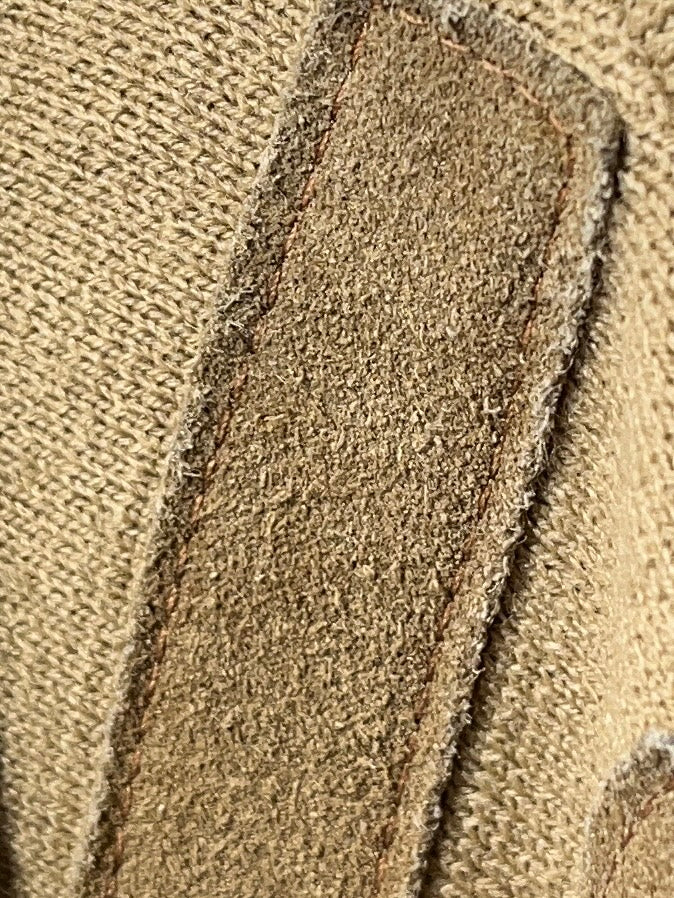 1970s suede patchwork design knit jacket