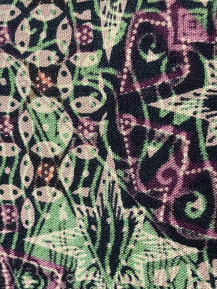 1980s batik pattern shirt