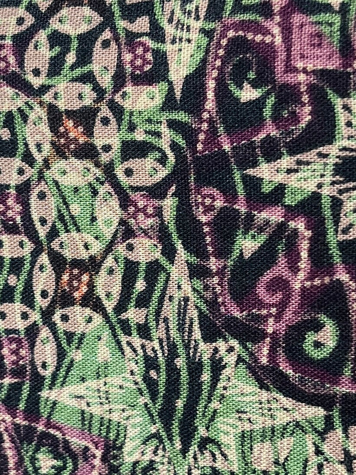 1980s batik pattern shirt