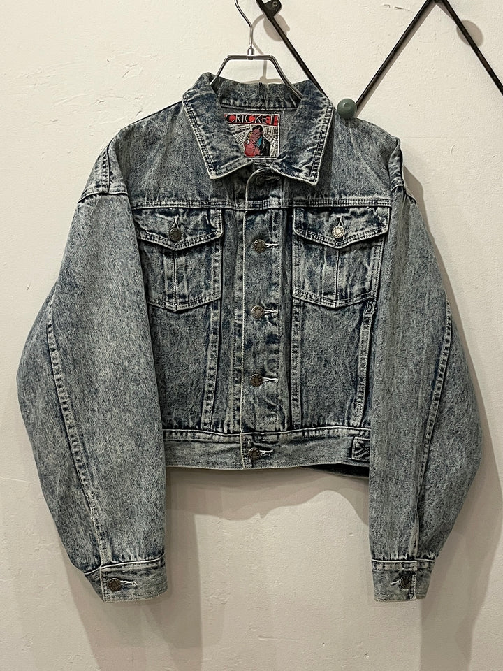 1980s chemical wash denim jacket