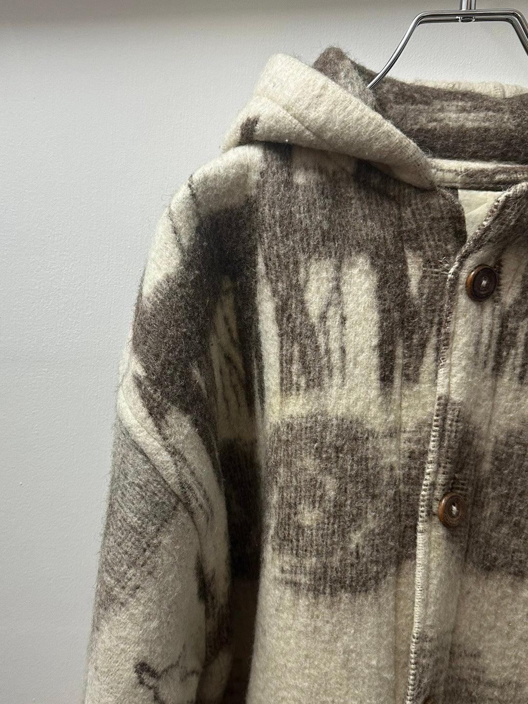 Ecuador wool hooded coat