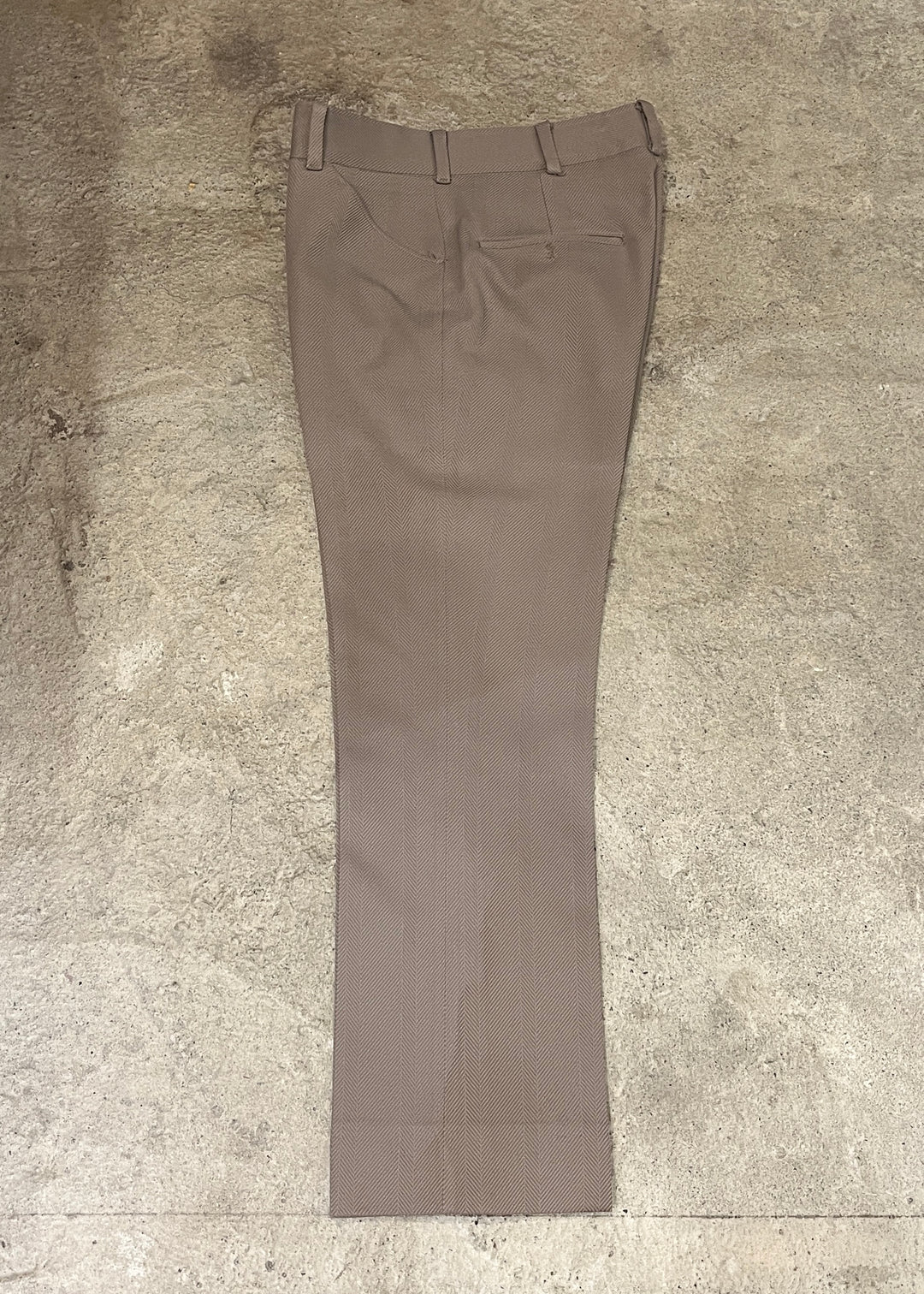 1970s herringbone beige slacks