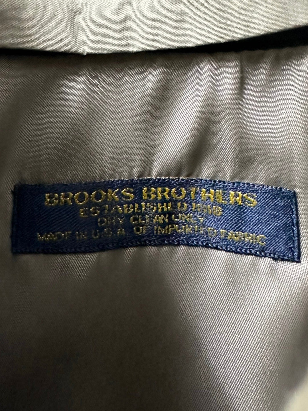 1980-90s USA made "BROOKS BROTHERS" bal collar coat