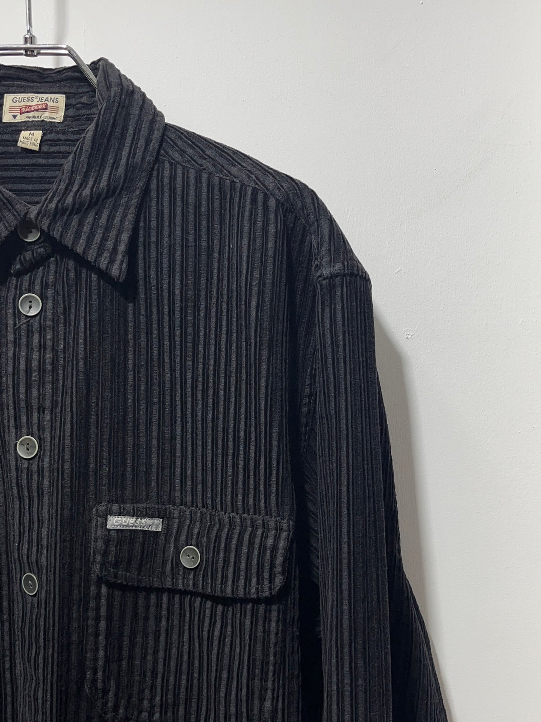 1990s "GUESS" wide wale corduroy shirt