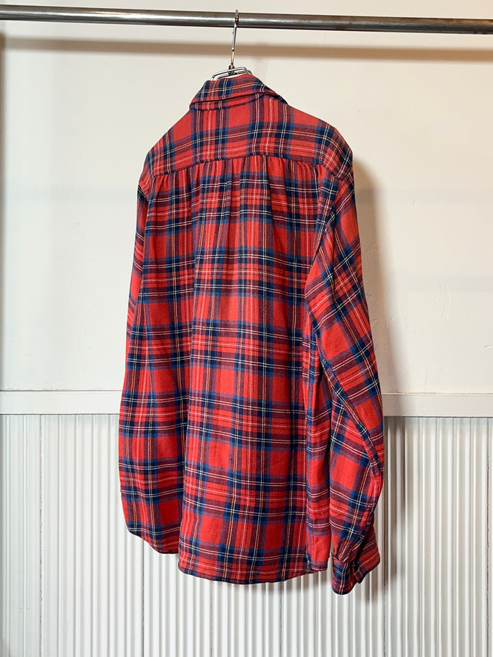 1940s "LaPLaya Marlbolo" tartan flannel shirt