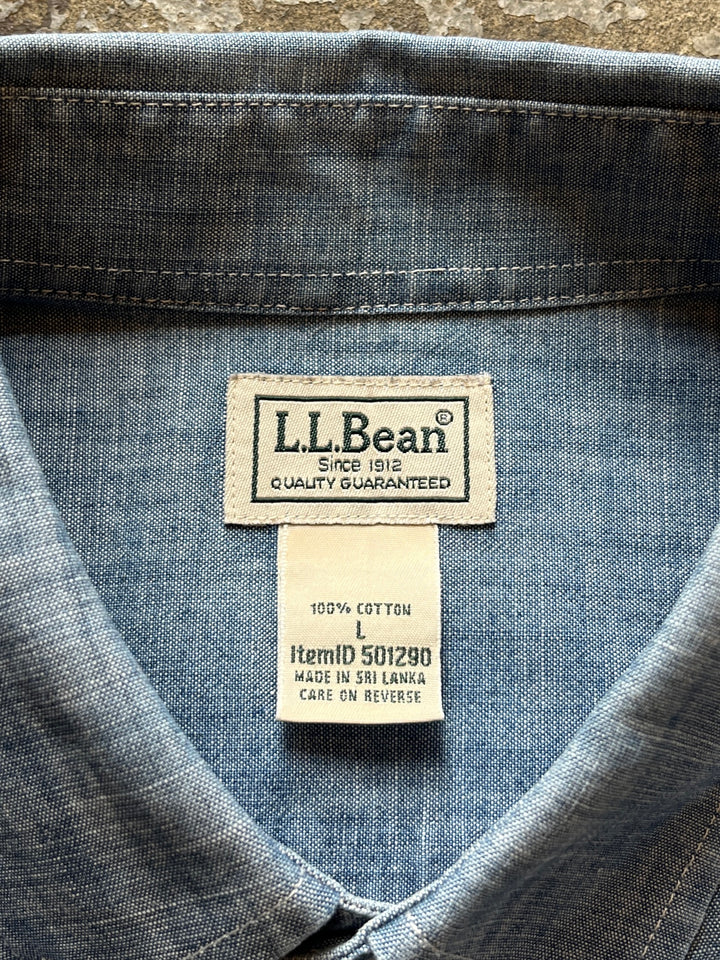 2000s "L.L Bean" s/s chambray shirt