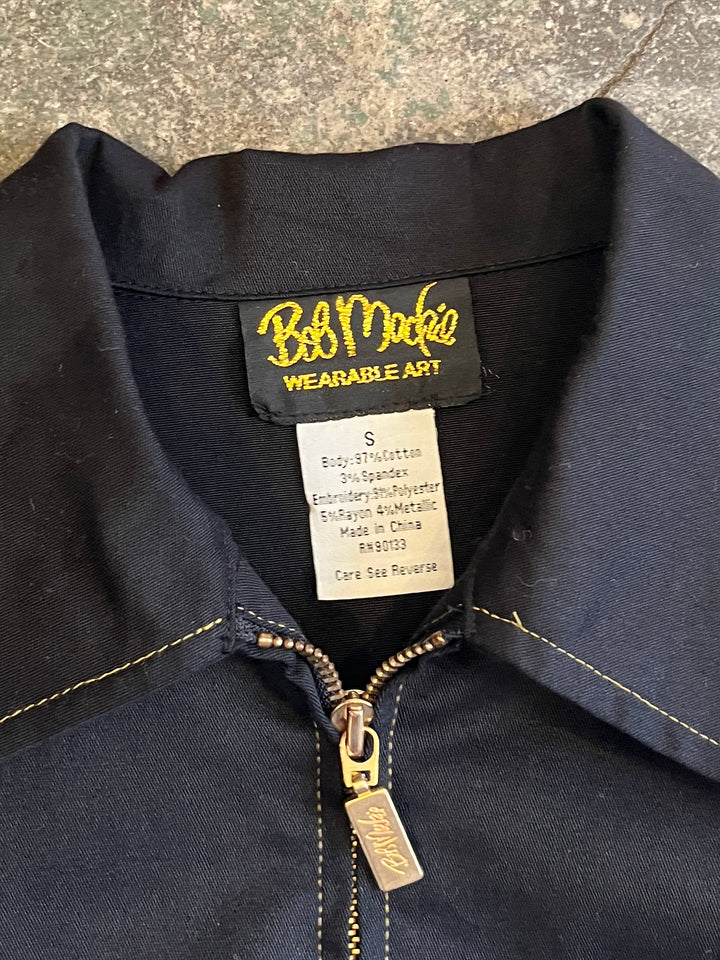 1980-90s embroidery design drizzler jacket