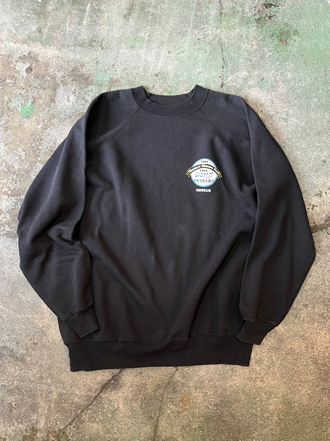 1990s Choctaw chorus piano graphic sweatshirt